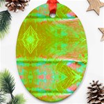 Tank Yellow  #Scottfreeart N Green Purple Img 1589 Oval Ornament (Two Sides) Front