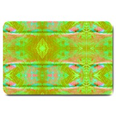 Tank Yellow  #scottfreeart N Green Purple Img 1589 Large Doormat  by ScottFreeArt