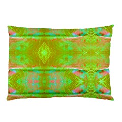 Tank Yellow  #scottfreeart N Green Purple Img 1589 Pillow Case (two Sides) by ScottFreeArt