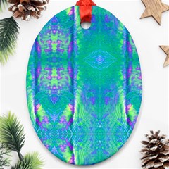 Tank Blue  #scottfreear T= N Green Purple Img 1589 Ornament (oval)