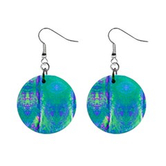 Tank Blue  #scottfreear T= N Green Purple Img 1589 Mini Button Earrings by ScottFreeArt