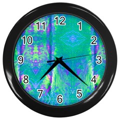 Tank Blue  #scottfreear T= N Green Purple Img 1589 Wall Clock (black) by ScottFreeArt