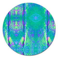 Tank Blue  #scottfreear T= N Green Purple Img 1589 Magnet 5  (round) by ScottFreeArt