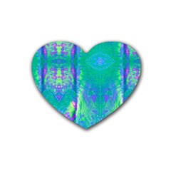 Tank Blue  #scottfreear T= N Green Purple Img 1589 Heart Coaster (4 Pack)  by ScottFreeArt