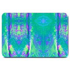 Tank Blue  #scottfreear T= N Green Purple Img 1589 Large Doormat  by ScottFreeArt