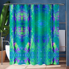 Tank Blue  #scottfreear T= N Green Purple Img 1589 Shower Curtain 60  X 72  (medium)  by ScottFreeArt