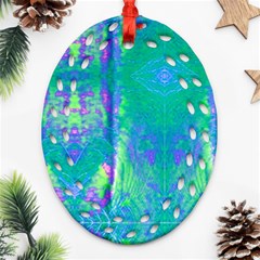 Tank Blue  #scottfreear T= N Green Purple Img 1589 Ornament (oval Filigree) by ScottFreeArt