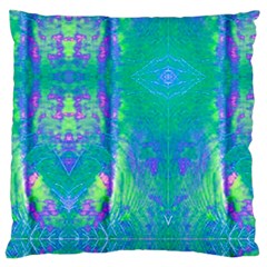 Tank Blue  #scottfreear T= N Green Purple Img 1589 Large Cushion Case (one Side) by ScottFreeArt