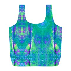 Tank Blue  #scottfreear T= N Green Purple Img 1589 Full Print Recycle Bag (l) by ScottFreeArt