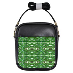 My Paint My Pallet Brocade Green Scarabs Girls Sling Bag by ScottFreeArt