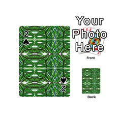 My Paint My Pallet Brocade Green Scarabs Playing Cards 54 Designs (mini)