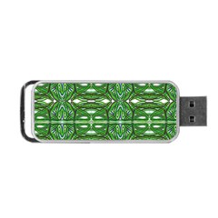 My Paint My Pallet Brocade Green Scarabs Portable Usb Flash (two Sides) by ScottFreeArt