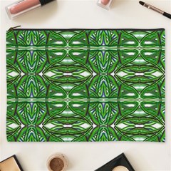 My Paint My Pallet Brocade Green Scarabs Cosmetic Bag (xxxl) by ScottFreeArt