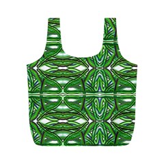 My Paint My Pallet Brocade Green Scarabs Full Print Recycle Bag (m) by ScottFreeArt