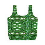 My Paint My Pallet Brocade Green SCARABS Full Print Recycle Bag (M) Front