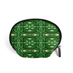 My Paint My Pallet Brocade Green Scarabs Accessory Pouch (small) by ScottFreeArt