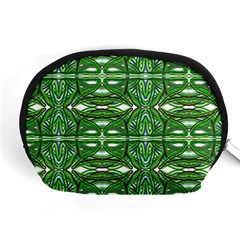 My Paint My Pallet Brocade Green Scarabs Accessory Pouch (medium) by ScottFreeArt