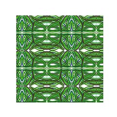 My Paint My Pallet Brocade Green Scarabs Small Satin Scarf (square) by ScottFreeArt