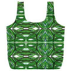 My Paint My Pallet Brocade Green Scarabs Full Print Recycle Bag (xxl) by ScottFreeArt