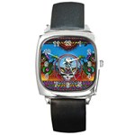 Grateful Dead Wallpapers Square Metal Watch Front