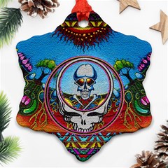 Grateful Dead Wallpapers Snowflake Ornament (two Sides) by Sapixe