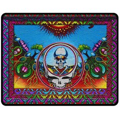 Grateful Dead Wallpapers Double Sided Fleece Blanket (medium)  by Sapixe