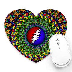 Grateful Dead Heart Mousepads by Sapixe