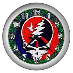 Grateful Dead Wall Clock (silver) by Sapixe