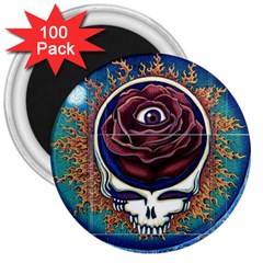 Grateful Dead Ahead Of Their Time 3  Magnets (100 Pack) by Sapixe