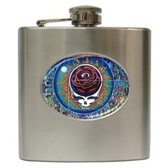 Grateful Dead Ahead Of Their Time Hip Flask (6 Oz) by Sapixe