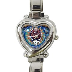 Grateful Dead Ahead Of Their Time Heart Italian Charm Watch by Sapixe