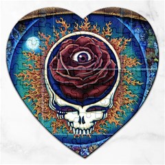 Grateful Dead Ahead Of Their Time Jigsaw Puzzle (heart) by Sapixe