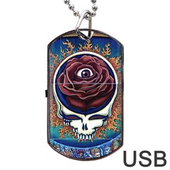 Grateful Dead Ahead Of Their Time Dog Tag Usb Flash (one Side) by Sapixe