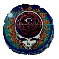 Grateful Dead Ahead Of Their Time Large 18  Premium Round Cushions by Sapixe