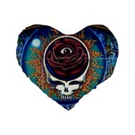 Grateful Dead Ahead Of Their Time Standard 16  Premium Heart Shape Cushions Front