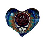 Grateful Dead Ahead Of Their Time Standard 16  Premium Heart Shape Cushions Back