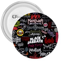 Metal Bands College 3  Buttons by Sudhe