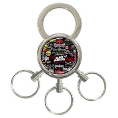 Metal Bands College 3-Ring Key Chain