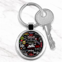 Metal Bands College Key Chain (Round)