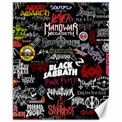 Metal Bands College Canvas 16  x 20 