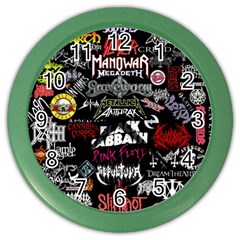 Metal Bands College Color Wall Clock