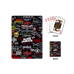 Metal Bands College Playing Cards Single Design (Mini)