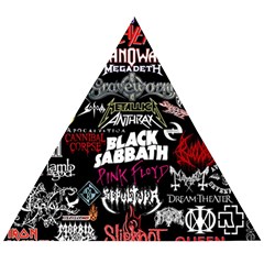 Metal Bands College Wooden Puzzle Triangle