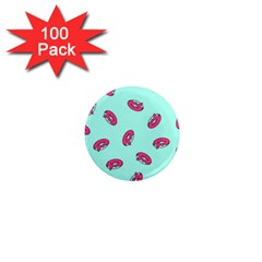 Donuts Pattern Food Colourful 1  Mini Magnets (100 pack) 