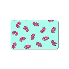 Donuts Pattern Food Colourful Magnet (Name Card)