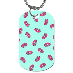 Donuts Pattern Food Colourful Dog Tag (Two Sides)