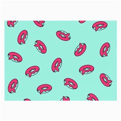 Donuts Pattern Food Colourful Large Glasses Cloth