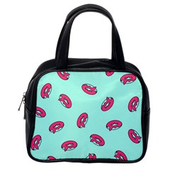 Donuts Pattern Food Colourful Classic Handbag (One Side)