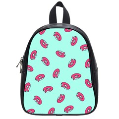 Donuts Pattern Food Colourful School Bag (small)