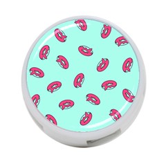 Donuts Pattern Food Colourful 4-Port USB Hub (One Side)